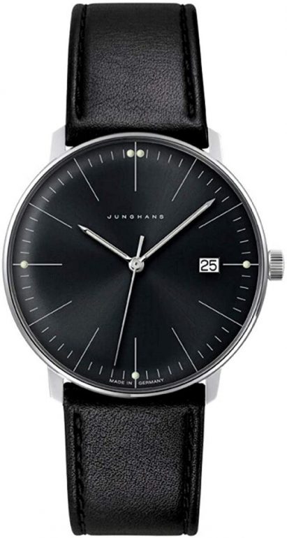 junghans-mens-max-bill-stainless-steel-quartz-watch-with-leather-calfskin-strap