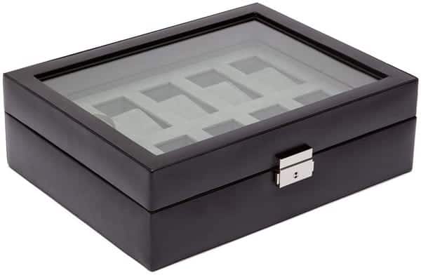 Wolf Designs 99507 Heritage 10 PC Watch Box with Glass Cover